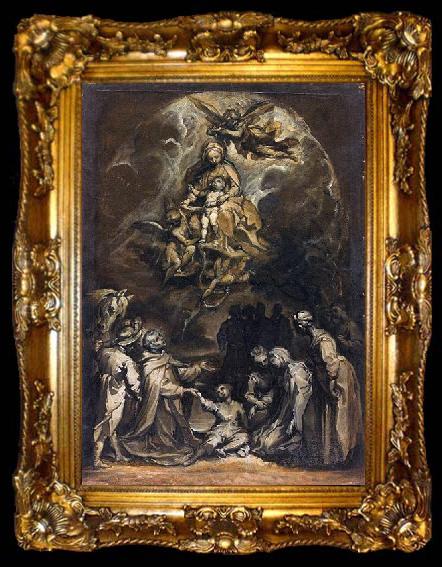framed  Francesco Vanni St Hyacinthus Raising a Drowned Child, ta009-2